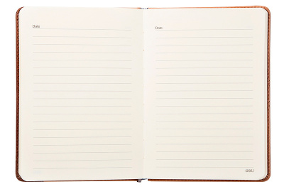 Блокнот Deli 7922 180х130мм искусст. кожа 160л светло-коричневый/коричневый