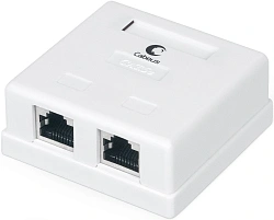 Розетка Cabeus WS-8P8C-CAT.5E-SH-2 комп.RJ45 кат.5E бронз.