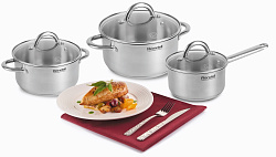 Ковш Rondell Point RDS-1308 0.9л. d=14см (с крышкой) стальной