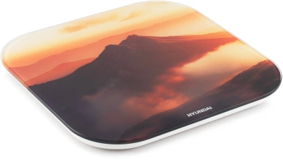 Весы напольные электронные Hyundai H-BS03981 макс.180кг оранжевый