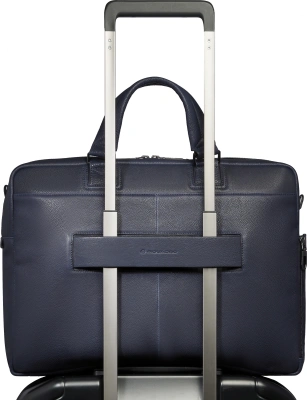 Деловая сумка Piquadro Cronus CA6025S134/BLU с отделением для ноутбука синий натур.кожа