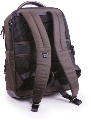 Рюкзак мужской Piquadro Wollem CA6238W129/TM темно-коричневый полиэстер/натур.кожа