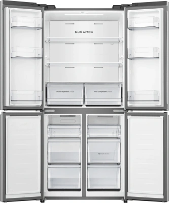 Холодильник Hisense RQ5P470SEI1 3-хкамерн. серый инвертер