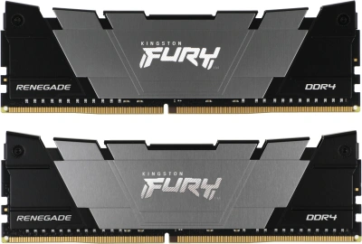 Память DDR4 2x32GB 3200MHz Kingston KF432C16RB2K2/64 Fury Renegade Black RTL Gaming PC4-25600 CL16 DIMM 288-pin 1.35В dual rank с радиатором Ret
