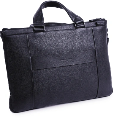 Деловая сумка Piquadro Than CA6698S135/N с отделением для ноутбука черный натур.кожа