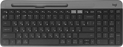 Клавиатура Logitech K580 черный/серебристый USB беспроводная BT/Radio slim Multimedia (920-009208)