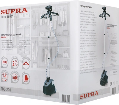 Отпариватель напольный Supra SBS-201 2000Вт синий