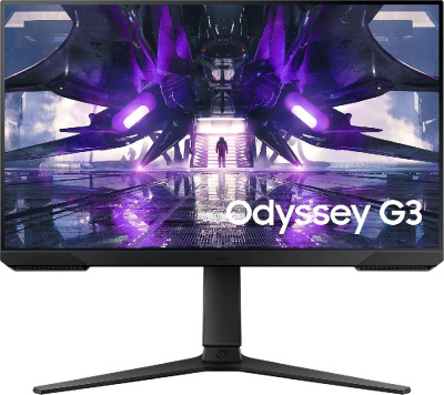 Монитор Samsung 24" Odyssey G3 S24AG302NI черный VA LED 1ms 16:9 HDMI полуматовая HAS Piv 250cd 178гр/178гр 1920x1080 144Hz FreeSync Premium DP FHD 4.1кг