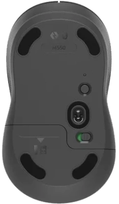 Мышь Logitech M550 темно-серый/серый оптическая 4000dpi silent беспров. BT/Radio USB для ноутбука 3but (910-007446)