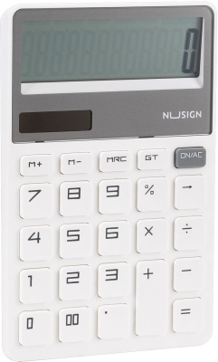 Калькулятор настольный Deli Nusign ENS042WHITE белый 12-разр.