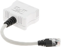 Адаптер Hyperline (SPL-YT4-E2-E2) белый (упак.:1шт)