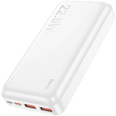 Мобильный аккумулятор Hoco J101A Astute 20000mAh QC3.0/PD2.0 22.5W 3A 2xUSB-A/USB-C белый (82502)