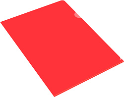 Папка-уголок Бюрократ -E310/1RED A4 пластик 0.18мм красный