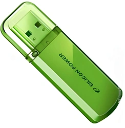 Флеш Диск Silicon Power 32Gb Helios 101 SP032GBUF2101V1N USB2.0 зеленый