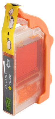 Картридж струйный Cactus CS-CLI8Y CLI-8Y желтый (13.4мл) для Canon Pixma MP470/MP500/MP510/MP520/MP530/MP600/MP800/MP810/MP830/MP970/iP3300/iP3500/iP4200/iP4300/iP5200/iP5300/iP6600D/iP6700D/MX700/MX850/iX4000/iX5000/Pro9000/9000Mark II