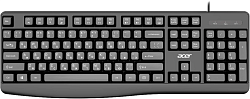 Клавиатура Acer OKW301 черный USB Multimedia для ноутбука (ZL.KBDCC.01A)