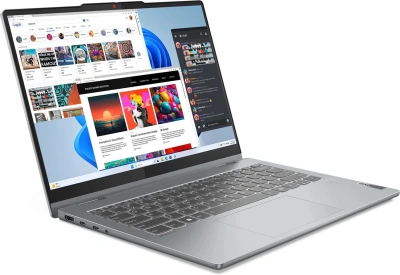 Ноутбук Lenovo IdeaPad 5 16AHP9 Ryzen 5 8645HS 16Gb SSD512Gb AMD Radeon 760M 16" OLED Touch 2K (2048x1280) без ОС grey WiFi BT Cam (83DS003XRK)