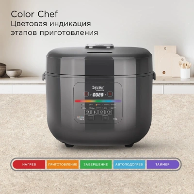 Мультиварка Redmond MC100S 5л 860Вт серый