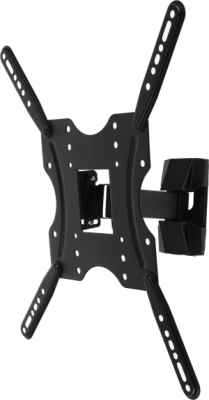 Кронштейн для телевизора Ultramounts UM901 черный 32"-55" макс.30кг настенный поворотно-выдвижной и наклонный