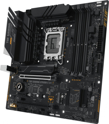 Материнская плата Asus TUF GAMING B760M-E D4 Soc-1700 Intel B760 4xDDR4 mATX AC`97 8ch(7.1) 2.5Gg RAID+HDMI+DP