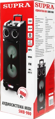 Минисистема Supra SMB-980 черный 180Вт FM USB BT SD