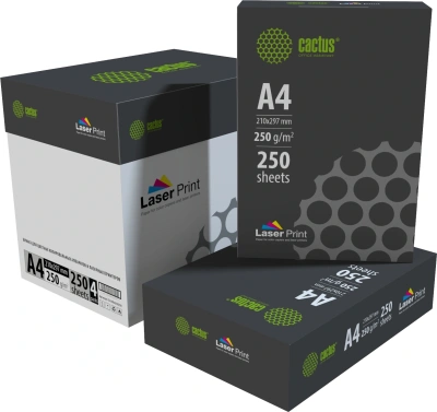 Бумага Cactus CS-LPA4250250 A4/250г/м2/250л./белый для лазерной печати