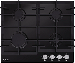 Газовая варочная поверхность Lex Hi-tech Gve 641 Bl Matt Edition черный