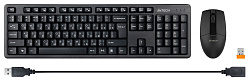 Клавиатура + мышь A4Tech 3330N клав:черный мышь:черный USB беспроводная Multimedia