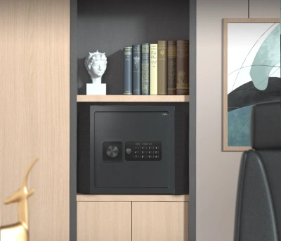 Сейф мебельный Deli Tarzan ET533 взломостойкий встраиваемый 360x330x330мм электронный/ключевой
