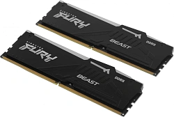 Память DDR5 2x16GB 6800MHz Kingston KF568C34BBAK2-32 Fury Beast RGB RTL Gaming PC5-54400 CL34 DIMM 288-pin 1.4В kit single rank с радиатором Ret