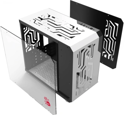 Корпус Bloody BD-CC110 белый без БП mATX 5x120mm 2xUSB3.0 audio