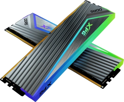 Память DDR5 2x16GB 6000MHz A-Data AX5U6000C3016G-DCCARGY XPG Caster RGB RTL Gaming PC5-48000 CL30 DIMM ECC 288-pin 1.35В kit single rank с радиатором Ret