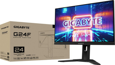 Монитор Gigabyte 23.8" G24F черный IPS LED 1ms 16:9 HDMI матовая HAS 300cd 178гр/178гр 1920x1080 165Hz FreeSync Premium DP FHD USB 5.3кг