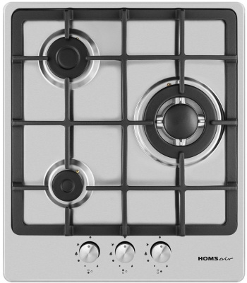 Газовая варочная поверхность HomsAir HGS433TGCS нержавеющая сталь