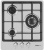 Газовая варочная поверхность HomsAir HGS433TGCS нержавеющая сталь