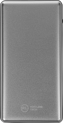 Мобильный аккумулятор Redline PDP-3A 10000mAh 3A 2xUSB-A/USB-C серебристый (УТ000018984)