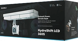 Система водяного охлаждения Lian-Li HydroShift LCD 360S Soc-AM5/AM4/1700/1851 белый 4-pin 29.8dB Al+Cu LCD 330W Ret (G89.GHSLCD36SW.R0)