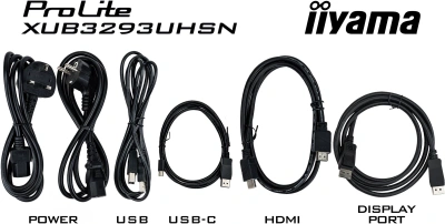 Монитор Iiyama 31.5" XUB3293UHSN-B5 черный IPS LED 16:9 HDMI M/M матовая HAS Piv 350cd 178гр/178гр 3840x2160 60Hz DP 4K USB 9.9кг