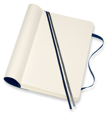 Блокнот Moleskine CLASSIC SOFT EXPENDED QP618EXPB20 Large 130х210мм 400стр. нелинованный мягкая обложка синий сапфир
