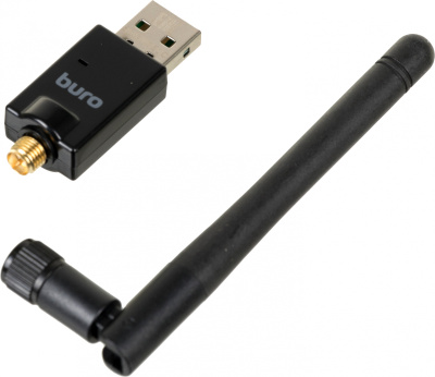 Адаптер USB Buro BU-BT50C BT5.0+EDR class 1 100м черный