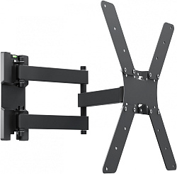 Кронштейн для телевизора Holder LCD-5566-B черный 32"-55" макс.45кг настенный поворотно-выдвижной и наклонный