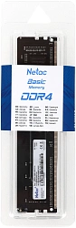 Память DDR4 4Gb 2666MHz Netac NTBSD4P26SP-04 Basic RTL PC4-21300 CL19 DIMM 288-pin 1.2В single rank Ret