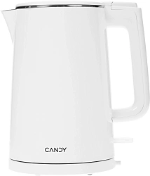 Чайник электрический Candy CK-102 1.5л. 2200Вт белый корпус: нерж.сталь/пластик
