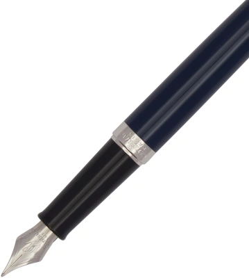 Ручка перьев. Waterman Hemisphere L`Essence du Bleu (CW2166467) LaqBlue CT F сталь нержавеющая подар.кор.