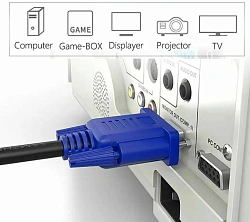 Кабель Premier 5-960B VGA (m) VGA (m) 1.5м (5-960B 1.5) феррит.кольца черный