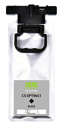 Картридж струйный Cactus CS-EPT9651 T9651 черный пигментный (10000стр.) (187мл) для Epson WorkForce Pro WF-M5299DW/M5799DWF с чипом