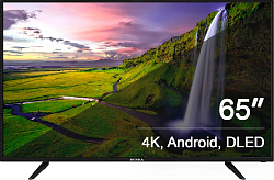 Телевизор LED Supra 65" STV-LC65ST0045U черный/черный 4K Ultra HD 60Hz DVB-T DVB-T2 DVB-C USB WiFi Smart TV (RUS)