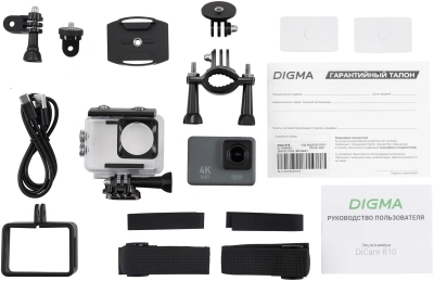 Экшн-камера Digma DiCam 810 серый