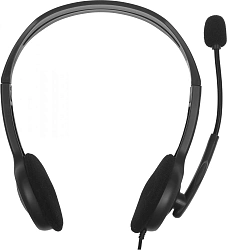 Наушники с микрофоном Logitech H110 серый 1.8м накладные оголовье (981-000271)