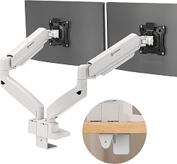 Кронштейн для мониторов Onkron G160 BW черный/белый 13"-32" макс.10кг настольный поворот и наклон верт.перемещ.